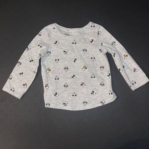 Baby’s Disney Mickey Mouse and Minnie Mouse Long Sleeve Shirt Size 12 Month
